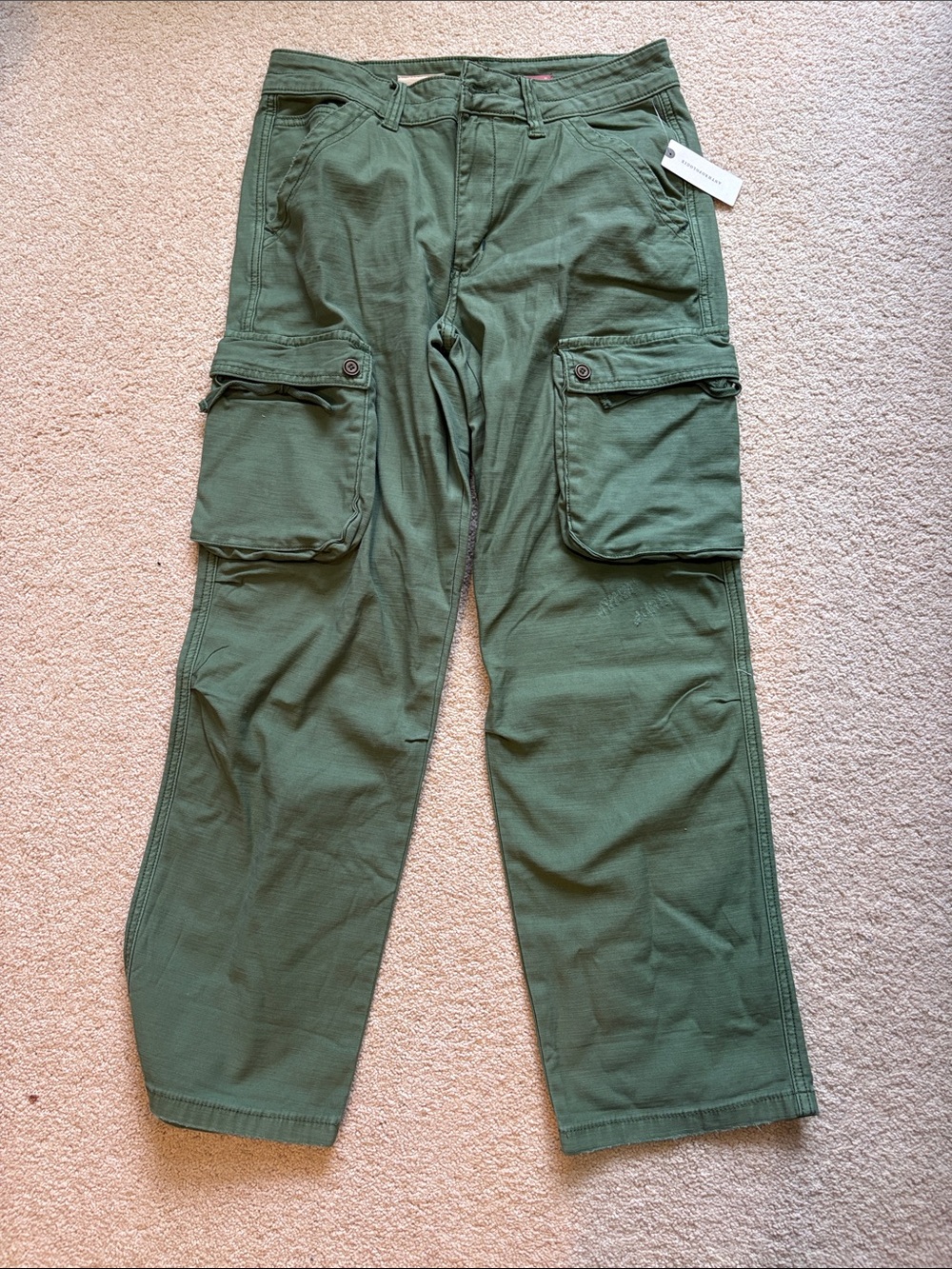 NWT Anthropologie Olive Green Cargo Utility Pants 27